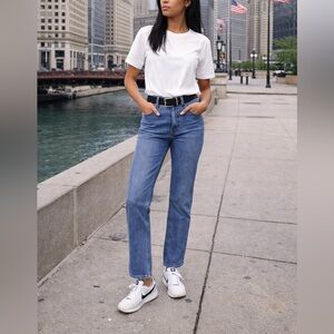 Abercrombie “The Ankle Straight Ultra High Rise” Jeans Size 10